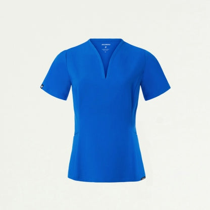 ULTRAlast W10003 Women's Calix Fit & Flare Scrub Top Royal Blue