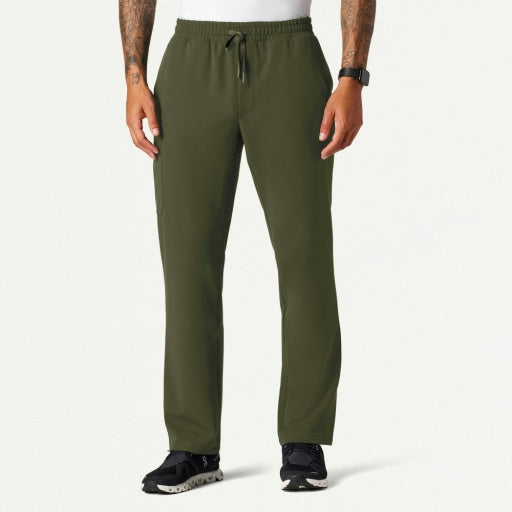 ULTRAlast M20001 Men's Rhodes Straight-Leg Scrub Pants Olive