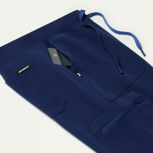 ULTRAlast W120001 Women's Xenos Cargo Knit Waist Scrub Pants Midnight Navy