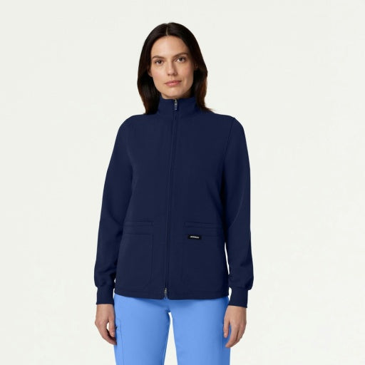 ULTRAlast W60001 Women's Ceri 6-Pocket Scrub Jacket Midnight Navy