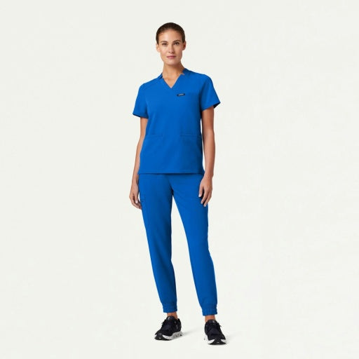 ULTRAlast W10002 Women's Helia Notched V-Neck Scrub Top Royal Blue