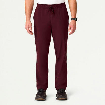 ULTRAlite M20016 Men's Rhodes Straight-Leg Scrub Pants Burgundy
