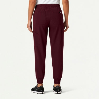 ULTRAlast W20002 Women's Neo Cargo Scrub Joggers Burgundy