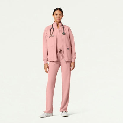 ULTRAlast W60001 Women's Ceri 6-Pocket Scrub Jacket Mauve