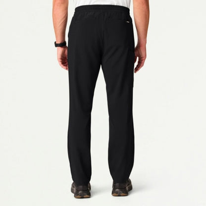 ULTRAlite M20016 Men's Rhodes Straight-Leg Scrub Pants Black