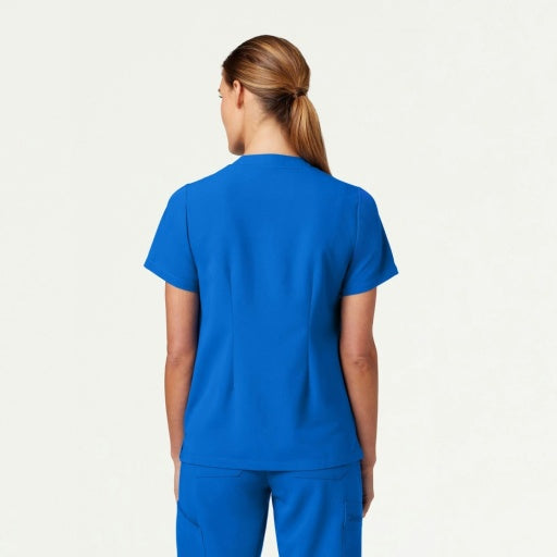 ULTRAlast W10002 Women's Helia Notched V-Neck Scrub Top Royal Blue