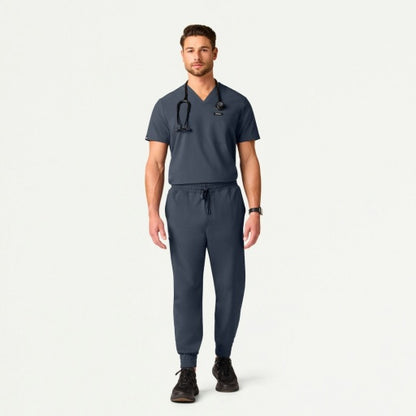 ULTRAlite M10004 Men's Holmes 1-Pocket Scrub Top Carbon Gray
