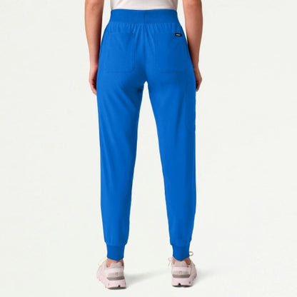 ULTRAlite W20037 Women's Silex 6-Pocket Slim Scrub Joggers Royal Blue