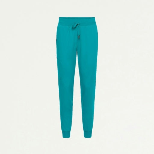 ULTRAlast W20003 Women's Silex Slim Knit-Waist Scrub Joggers Teal