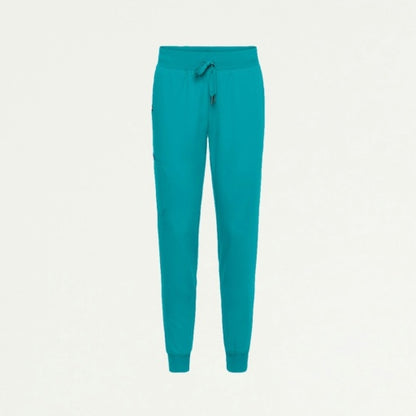 ULTRAlast W20003 Women's Silex Slim Knit-Waist Scrub Joggers Teal