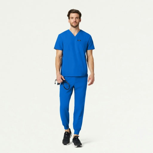 ULTRAlast M20002 Men's Osmo 8-Pocket Scrub Joggers Royal Blue