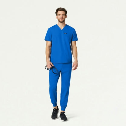 ULTRAlast M20002 Men's Osmo 8-Pocket Scrub Joggers Royal Blue