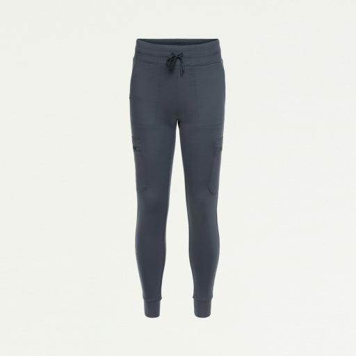 ULTRAsoft W40002 Women's Kait 10-Pocket Skinny Scrub Joggers Carbon Gray