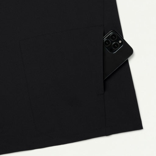 ULTRAlite M10013 Men's Bron 3-Pocket Scrub Top Black