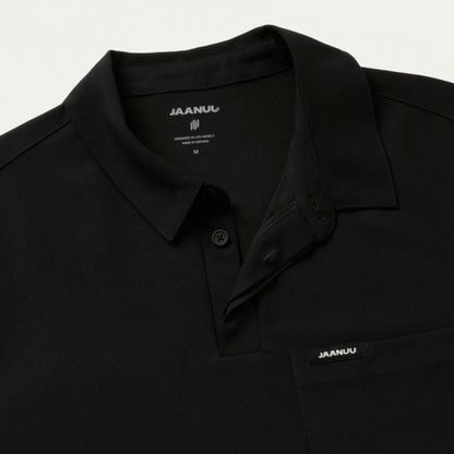 ULTRAlast M10005 Men's Calderon Polo Scrub Top Black