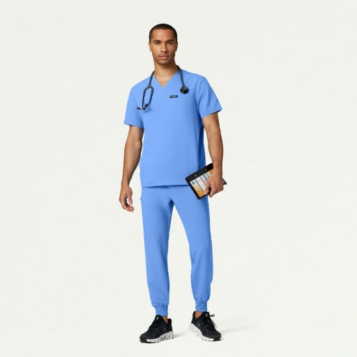 ULTRAlast M20002 Men's Osmo 8-Pocket Scrub Joggers Ceil Blue