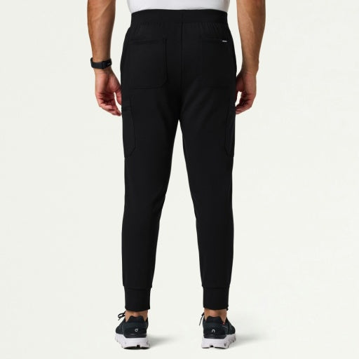 ULTRAsoft M40001 Men's Ollie Slim Cargo Scrub Joggers Black