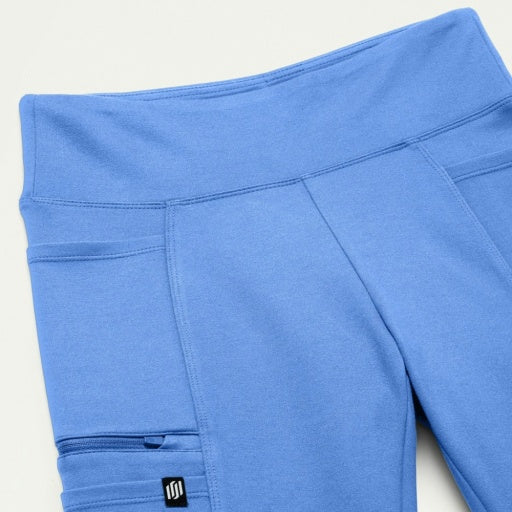 ULTRAsoft W40005 Women's Perri Yoga Scrub Pants Ceil Blue