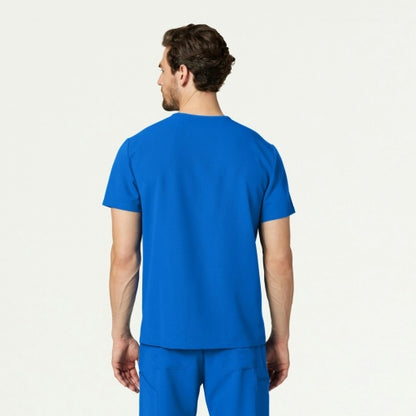 ULTRAlast M10002 Men's Platt 3-Pocket Scrub Top Royal Blue
