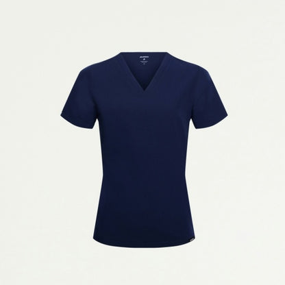 ULTRAlast W10009 Women's Carte Slim 2-Pocket Scrub Top Midnight Navy