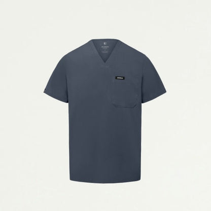 ULTRAlite M10025 Men's Holmes 1-Pocket Classic Scrub Top Carbon Gray