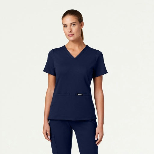 ULTRAsoft W30003 Women's Cesi Slim Scrub Top Midnight Navy