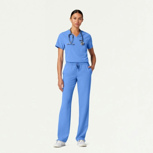 ULTRAlast W10001 Women's Rhena 1-Pocket Scrub Top Ceil Blue