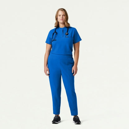 ULTRAlast W10006 Women's Savi Stand-Collar Scrub Top Royal Blue