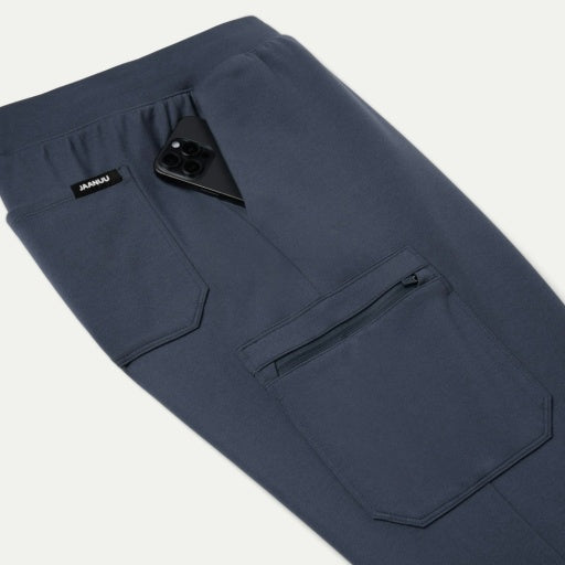 ULTRAsoft M40001 Men's Ollie Slim Cargo Scrub Joggers Carbon Gray