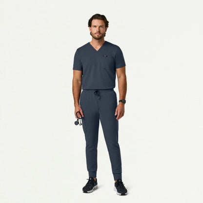 ULTRAsoft M40001 Men's Ollie Slim Cargo Scrub Joggers Carbon Gray