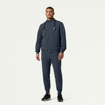ULTRAlast M60001 Men's Wolfe 6-Pocket Scrub Jacket Carbon Gray