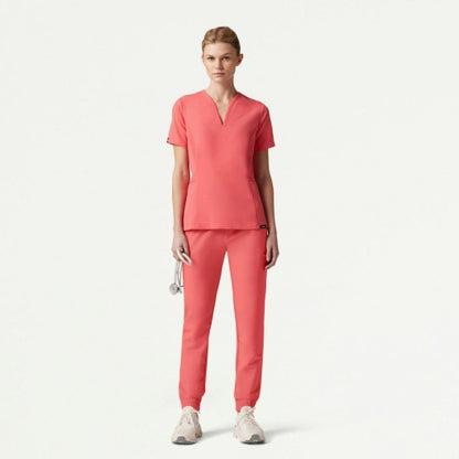 ULTRAlast W20009 Women's Jace Skinny On-The-Go Scrub Joggers Digital Pink