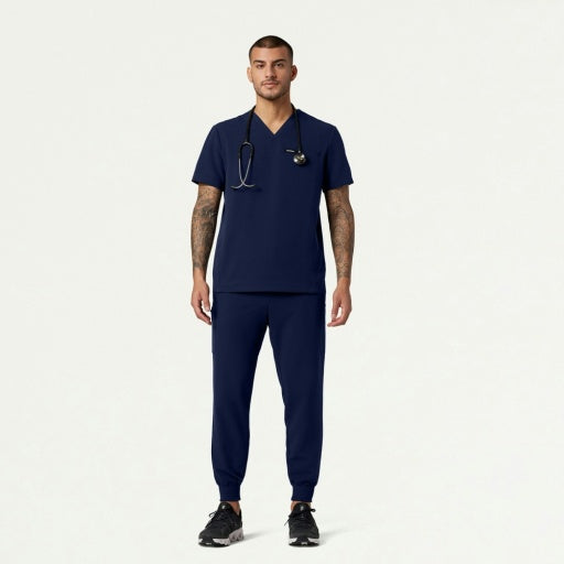 ULTRAlast M10002 Men's Platt 3-Pocket Scrub Top Midnight Navy