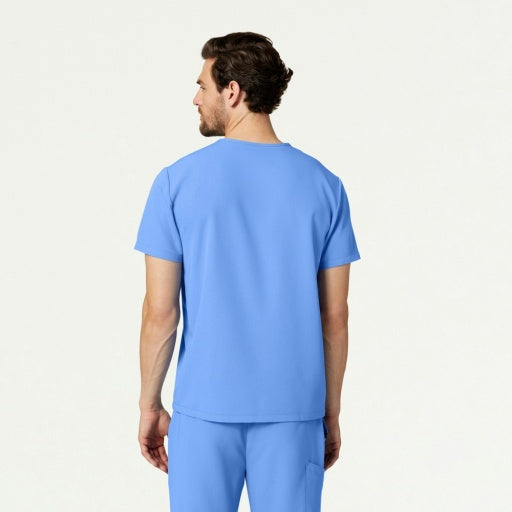 ULTRAlast M10001 Men's Holmes 1-Pocket Scrub Top Ceil Blue