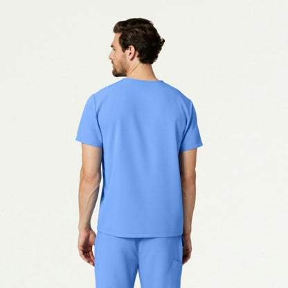 ULTRAlast M10001 Men's Holmes 1-Pocket Scrub Top Ceil Blue