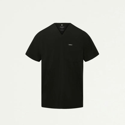 ULTRAlite M10025 Men's Holmes 1-Pocket Classic Scrub Top Black