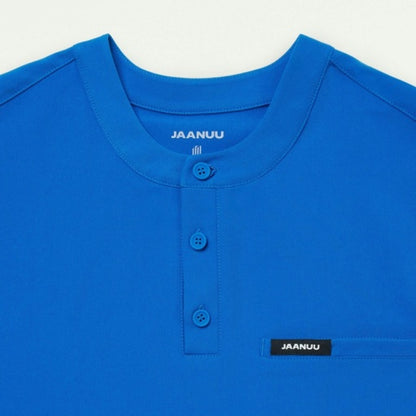 ULTRAlast M10003 Men's Reeve Henley Scrub Top Royal Blue