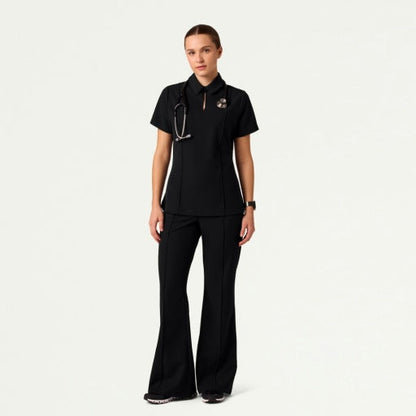 ULTRAlast W20033 Women's Kori Slim High-Waisted Scrub Pants Black