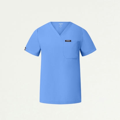 ULTRAlast W10001 Women's Rhena 1-Pocket Scrub Top Ceil Blue