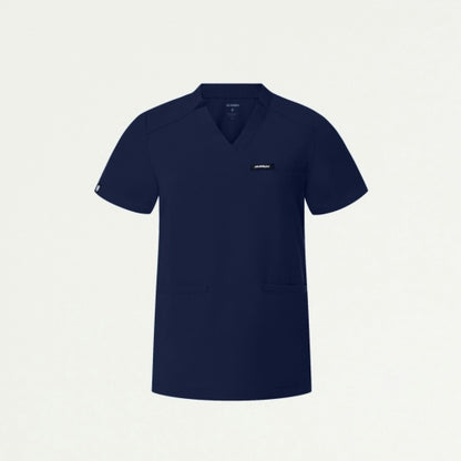 ULTRAlast W10002 Women's Helia Notched V-Neck Scrub Top Midnight Navy
