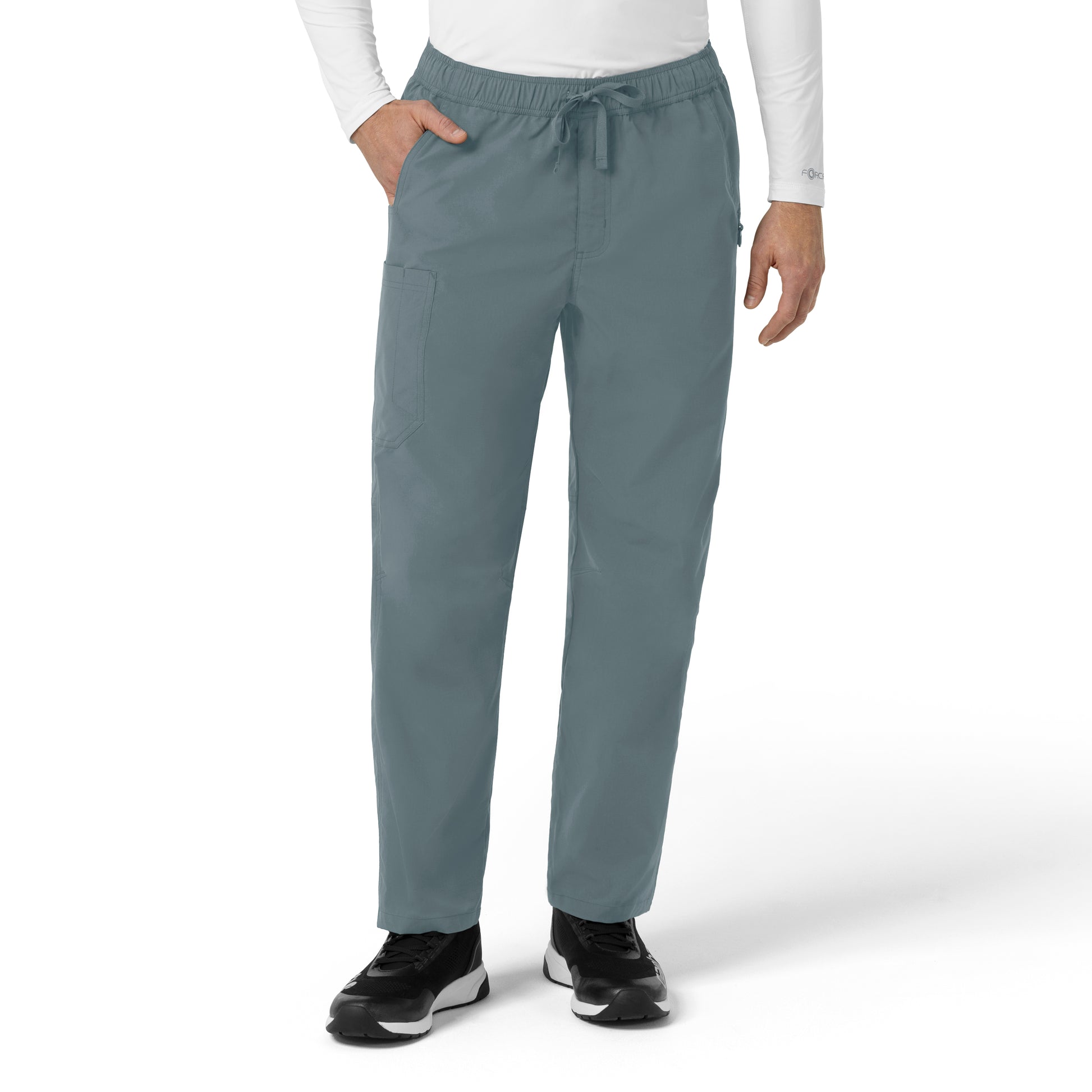 Rugged Flex C56239 Men's Ripstop Straight Leg Cargo Scrub Pants Rolling Thunder