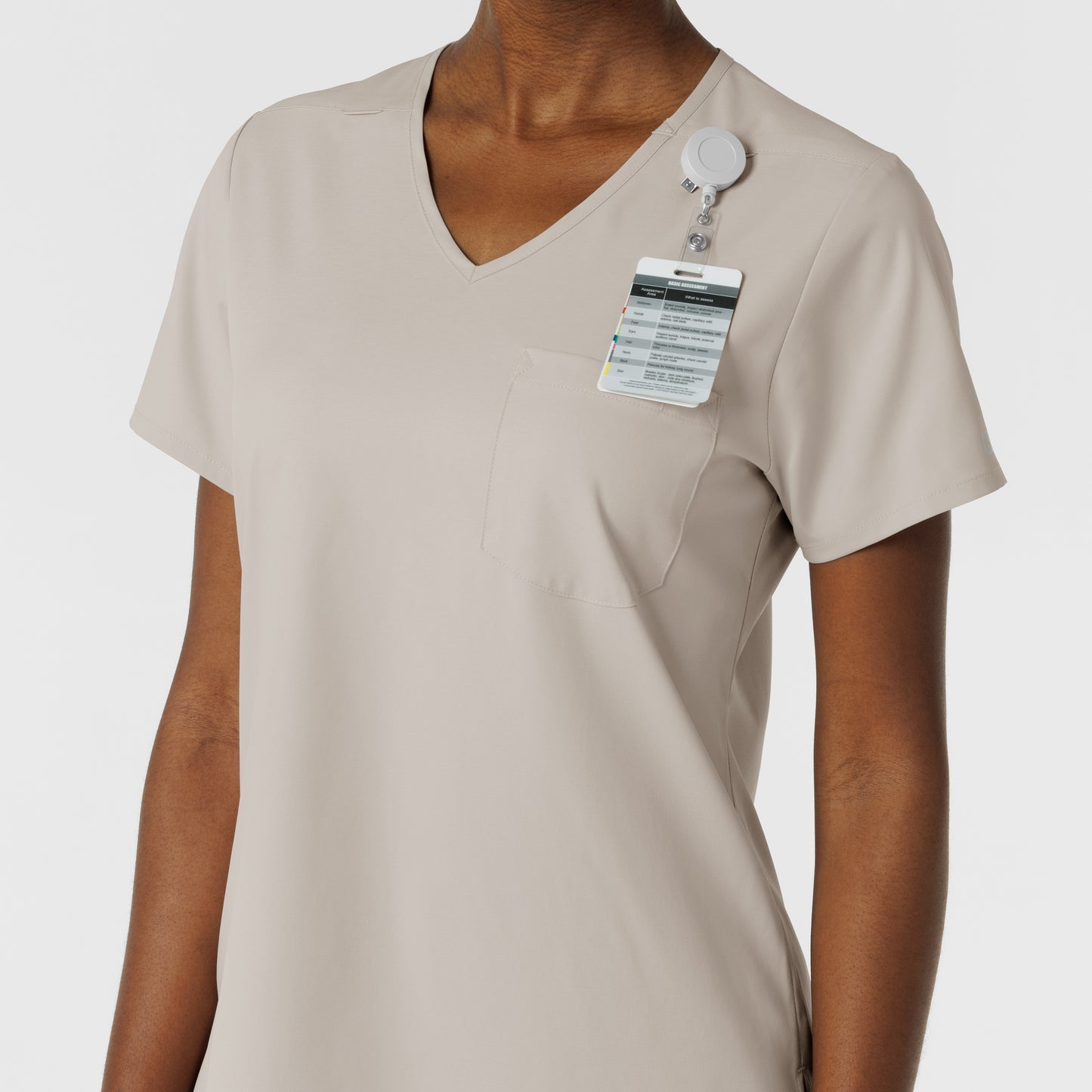 Boundless 6151 Tuck-In Scrub Top Cloud Model Image Alternate | Wink