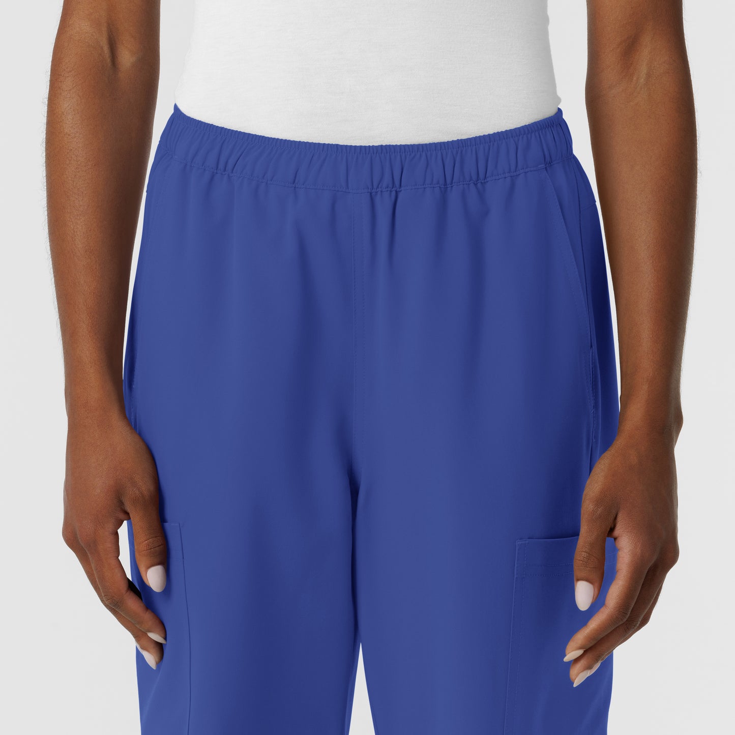 NURTUR 5180 Women's Straight Leg Cargo Scrub Pants Galaxy Blue