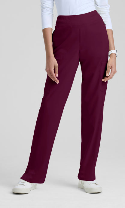 Grey's Anatomy Stretch GRSP758 Irene Pant Wine - front