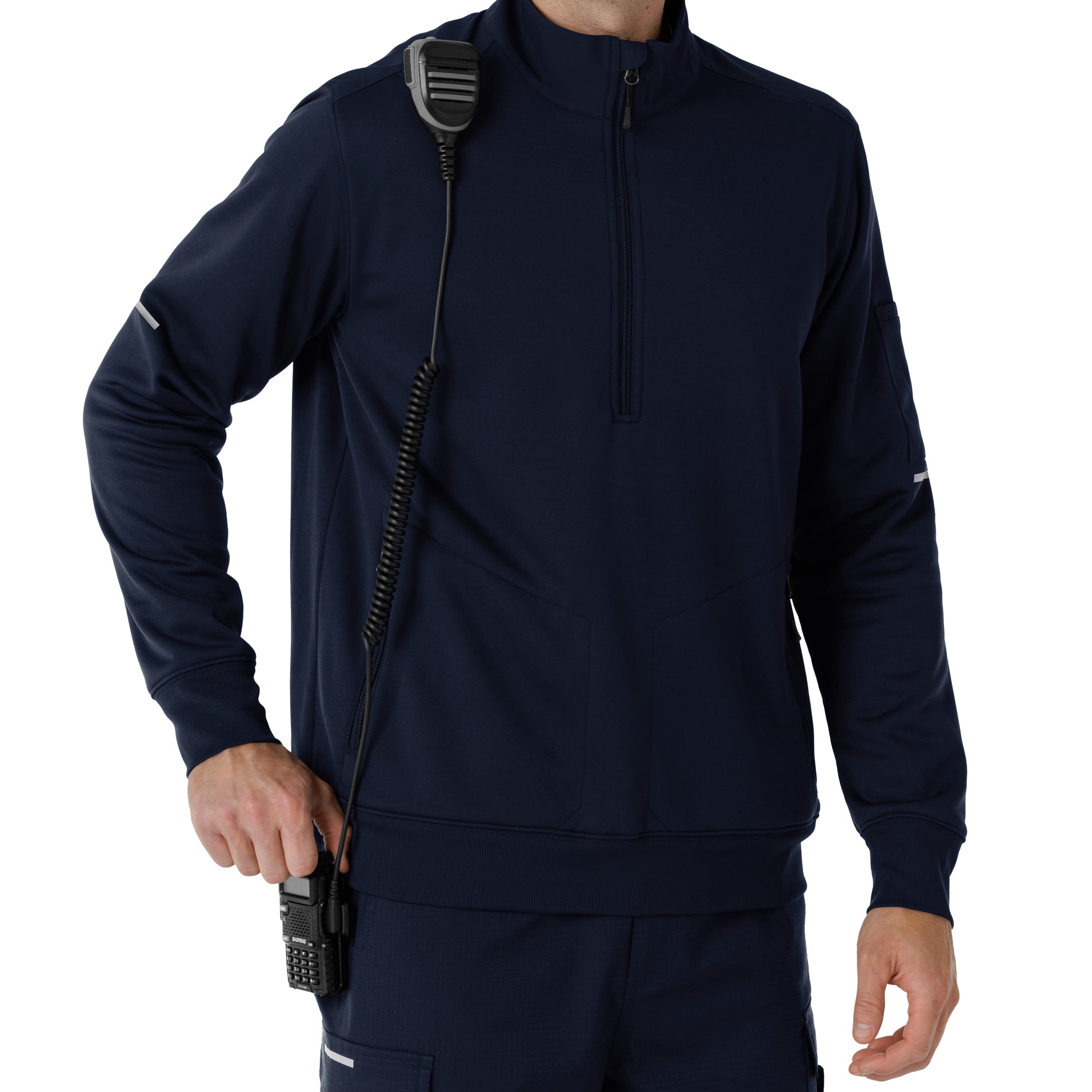 Rugged Flex C86912 Men's Half Zip Dark Navy
