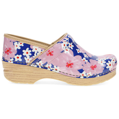Dansko Professional Pink Bloom Patent Classic Clog