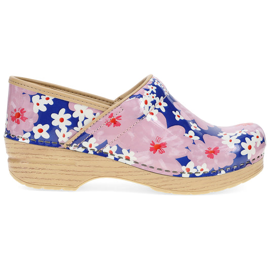 Dansko Professional Pink Bloom Patent Classic Clog