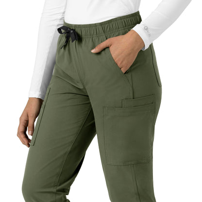 Force Essentials C51213 Straight Leg Scrub Pants Olive Model Image Alternate | Carhartt