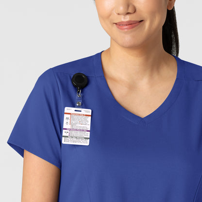 Boundless 6251 Women's 2-Pocket V-Neck Scrub Top Galaxy Blue
