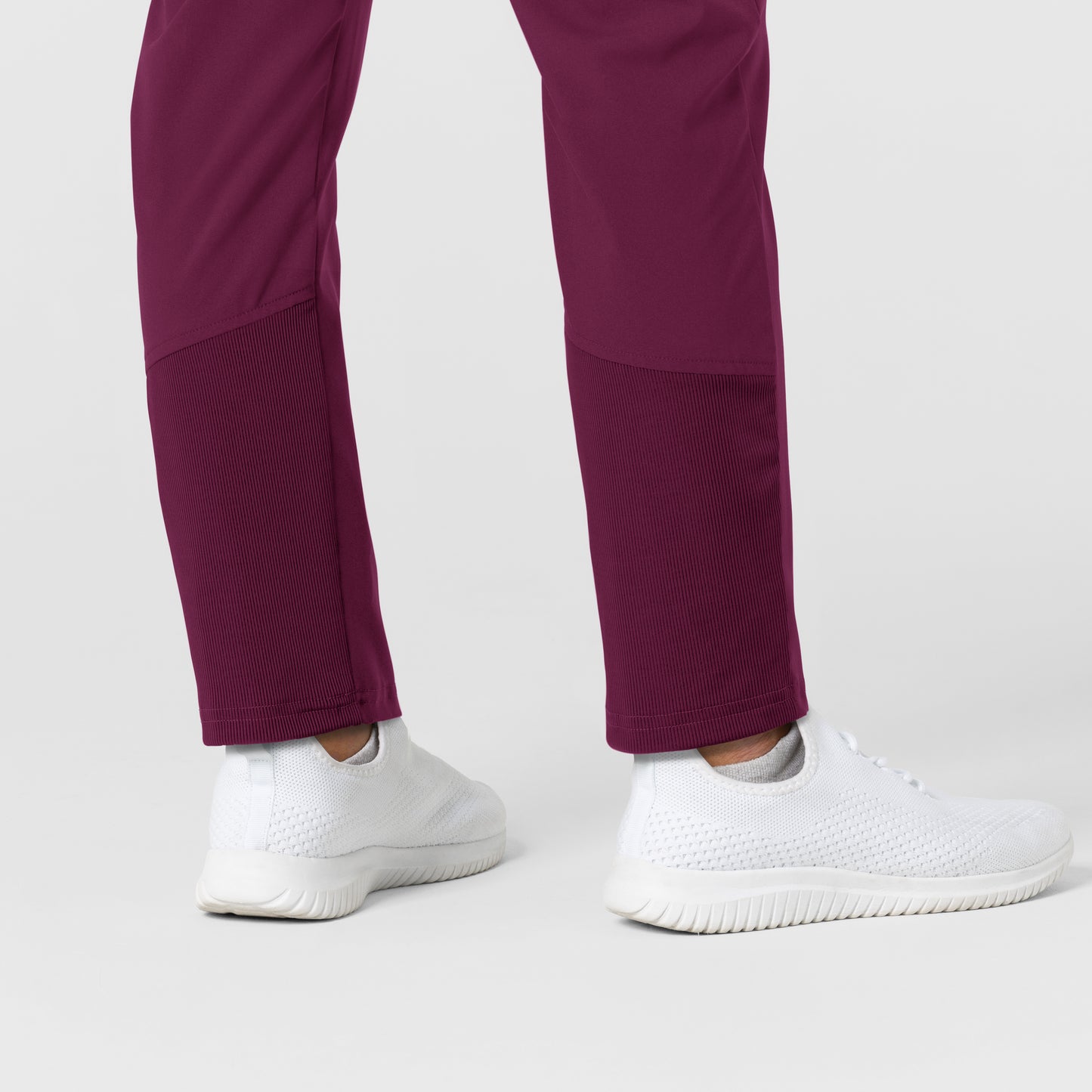 W123 5045 Flex-n-Reach Track Scrub Pants Wine Model Image Alternate | Wink